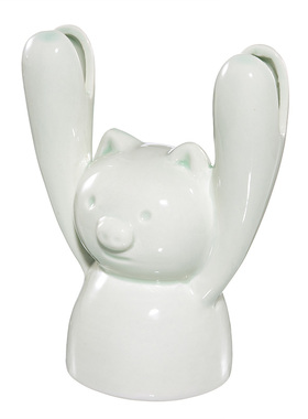 卡通可爱风举手小猪床头名片夹