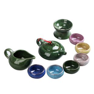 明茶秋毫 包邮冰裂茶具套装功夫茶具陶瓷茶杯壶茶道套装家用简约