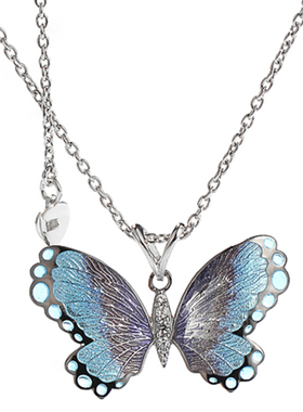 蝴蝶耳环送女朋友时尚风礼物银饰