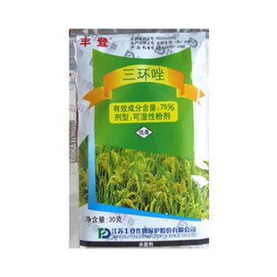 丰登75%三环唑杀菌剂水稻田防治稻瘟病叶瘟穗颈瘟节瘟