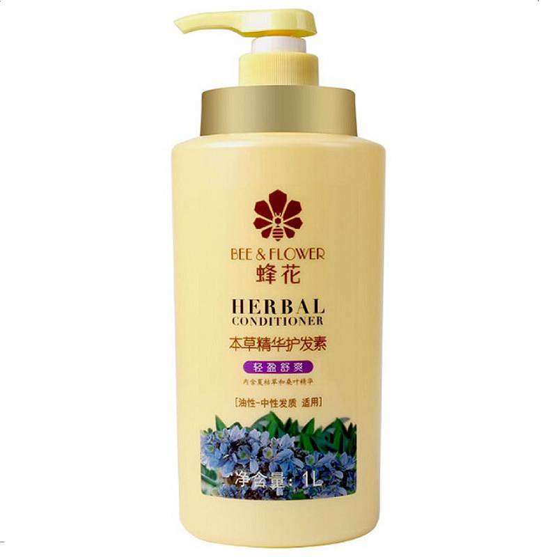 蜂王花轻盈舒爽护花护发素蜂蜜锋花柔顺滑香味500家庭装大瓶1000