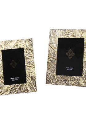 样板房卧室床头柜美式风相框摆件