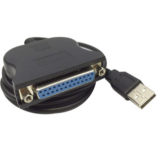 USB转DB25孔打印机连接线25母转USB并口针式老式1284打印线数据线