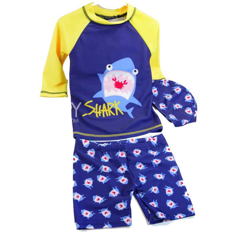 分体冲浪服短袖速干幼儿游泳衣
