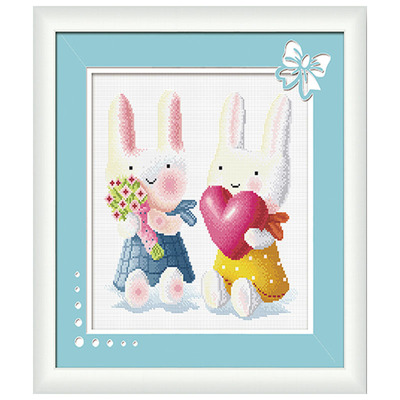 ks十字绣正品新款卧室小兔子精准