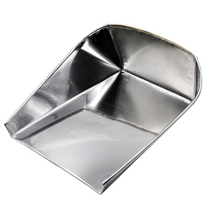 簸箕撮箕灰斗家用医用垃圾铲结实加厚不扫地畚箕纯手工304不锈钢