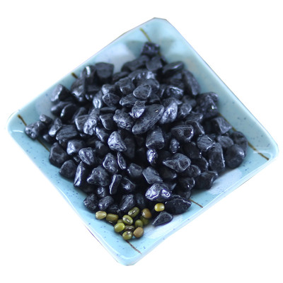 底砂小石子沙子石头天然黑色石子