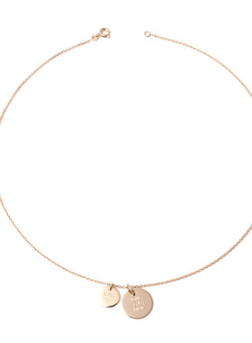 NouvelAmour双圆牌女友闺蜜项链