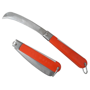 久保利不锈合金钢弯刀香蕉刀多用切水果刀折叠刀小弯刀便携蔬果刀