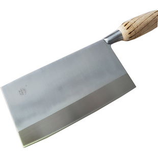 乐山市李培德手工锻打切不锈钢菜刀家用切片3#耐磨锋利8cr夹钢刀