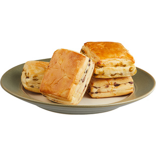 康泉丹红豆面包麦起酥早餐手撕无蔗糖千层酥奶夹心油味粒餐包整箱