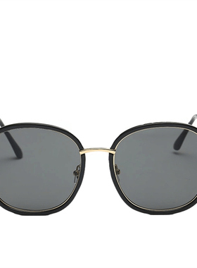 圆脸王柳雯配近视太阳镜夏夏同款