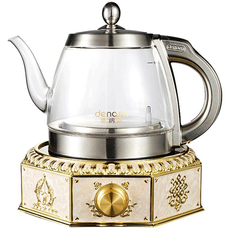 德纳森玻璃电热水壶家用泡茶茶具智能全自动底部上水电水壶抽水器