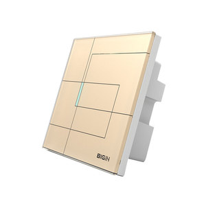 BIGIN蒙德里安系列智能家居触摸遥控开关面板 钢化玻璃面板