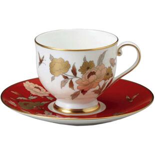 NARUMI鸣海Mirei系列 釉中彩骨瓷茶咖套组/下午茶杯碟套装