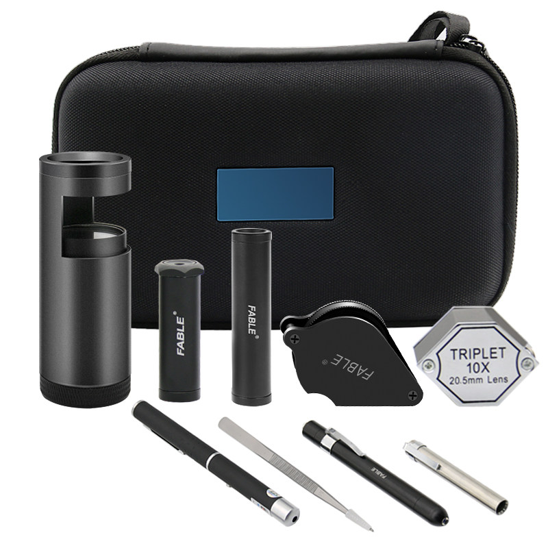 FABLE法宝珠宝玉石鉴定仪器便携式套装包检测翡翠玛瑙培训工具包