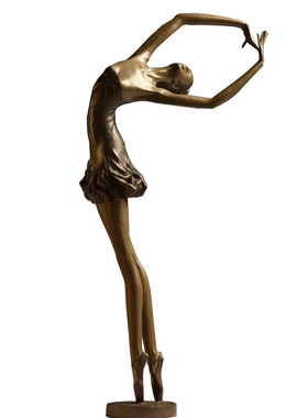 定制玻璃钢舞蹈抽象风人物雕塑