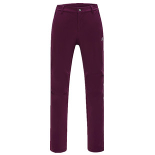 热卖阿尔派妮秋冬女士户外保暖登山徒步长裤情侣款透气抓绒软壳裤