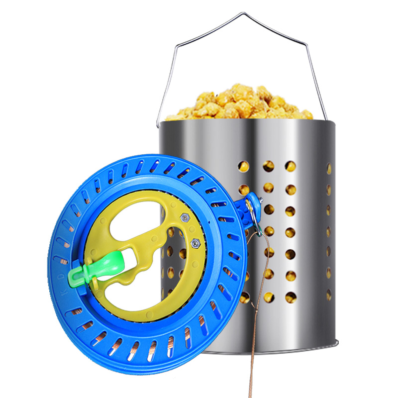 不銹鋼打窩器神器定點(diǎn)筏釣沉底垂釣用品釣魚窩料打底水庫(kù)打窩勺