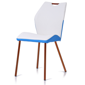 现代餐椅 简约时尚古典咖啡餐厅餐桌椅子 皮革酒店家用铁艺北欧