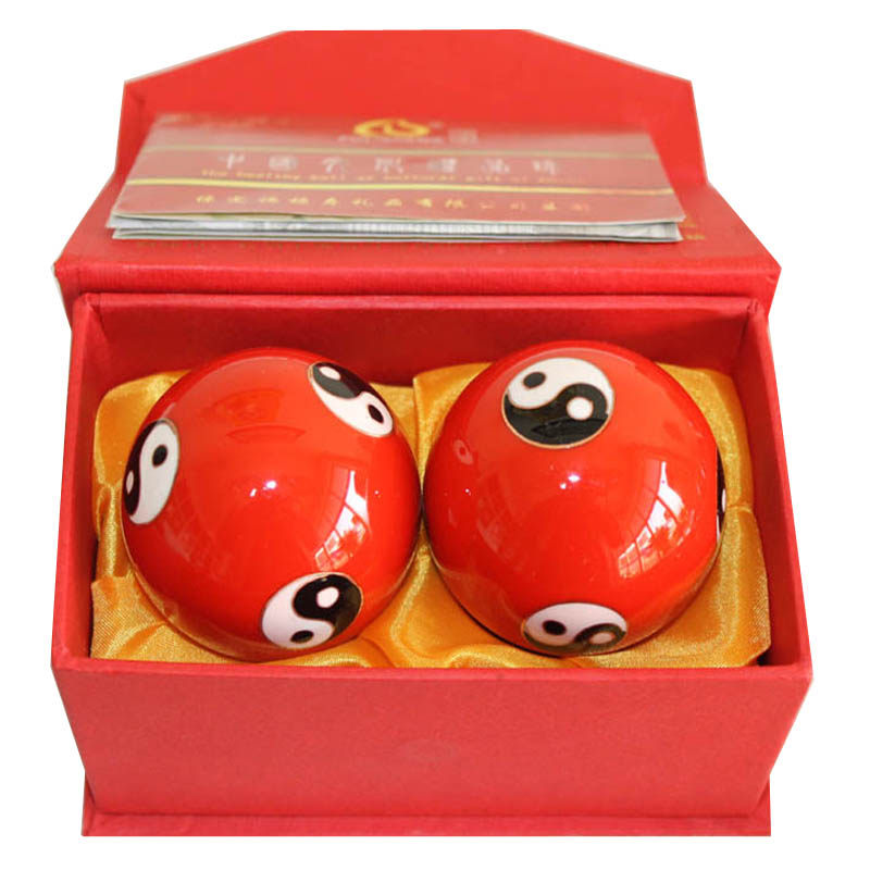 中秋节健身球手球景泰蓝寿桃生日礼物送父母长辈老人感恩节布袋