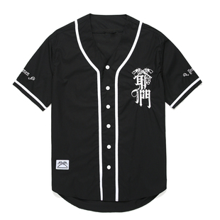 周杰伦爷们同款衬衣这就是灌篮刺绣棒球衬衫T恤明星潮牌2021夏季