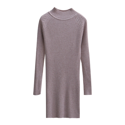 中长款针织毛衣洋气修身