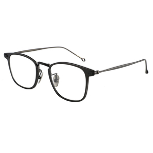 佐川纯钛防蓝光变色眼镜男近视镜黑框眼睛框镜架女复古眼镜框男潮