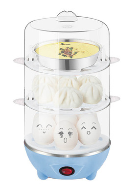 三层煮蛋器自动断电蒸蛋器防干烧多功能家用大容量煮蛋器蒸饺子
