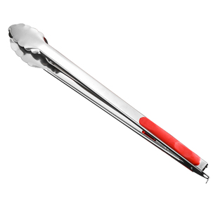 厨房食品夹不锈钢夹子硅胶铁板菜烧烤煎牛排专用烤肉手抓饼麻辣烫