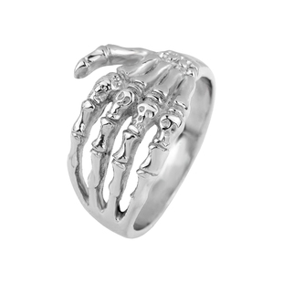 朋克元素哥特式摇滚非主流潮男士杀马特霸气钛钢骷髅头汪大东戒指