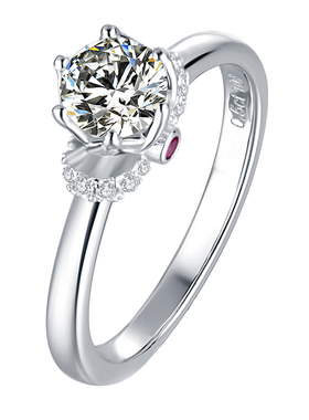 莫桑全新宝石为爱加冕戒指包邮
