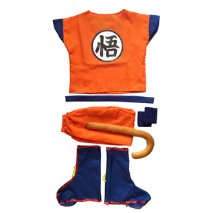 七龙珠超cos孙悟空衣服cosplay服装布罗利超级赛亚人男童动漫服饰