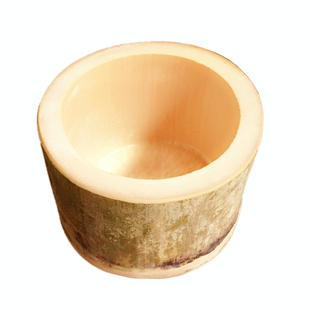 竹筒杯竹碗 已打磨饭蒸桶 新鲜竹桶 餐饮店蒸菜蒸饭 新砍现做竹器