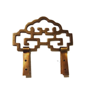 实木牌匾加厚铜挂件仿古纯铜匾托挂钩大画钩牌匾挂件画框对联挂钩