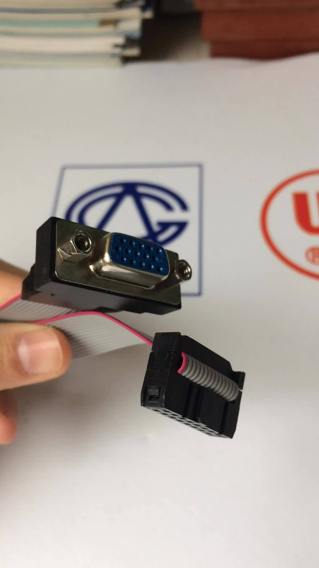Odm Oem Iso9001 Vga/idc Connector Flat Cable Technics Buy Vga Cable
