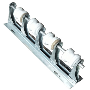 不锈钢加厚4位电线街码架四线电力瓷壶支架配陶瓷瓶/绝缘子/瓷禄