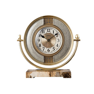 高级创意桌面座钟摆件坐钟石英钟表摆放家用台钟客厅台式轻奢时钟