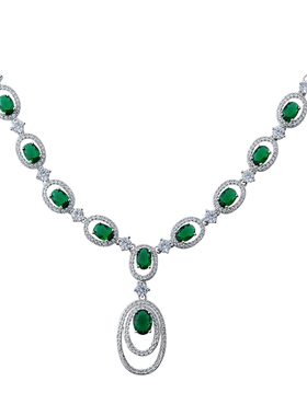 宝石新娘结婚晚礼服婚纱项链奢华