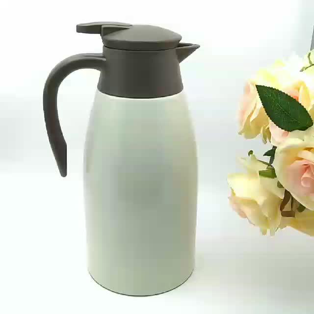 Hotel Popular Stainless Steel Thermos Vacuum Coffee Tea Pot With Soft