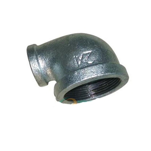 镀锌异径大小弯头内丝弯头90度 变径丝扣螺纹4分6分1寸镀锌管件