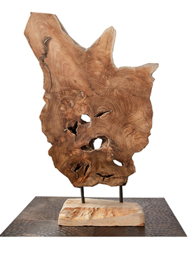 木雕装饰摆件品库柚木质朴美