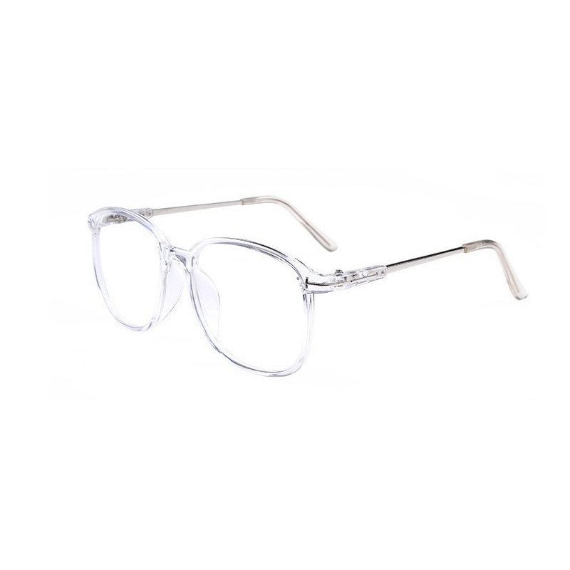 透明框防辐射护目镜近视眼镜男女潮素颜网红款加散光防蓝光平光镜