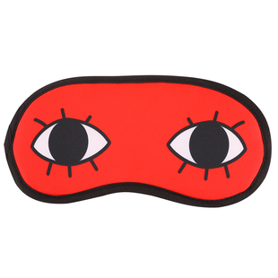 动漫眼罩遮光透气卡通滑稽斜眼笑哭个性搞笑眼神表情包冰贴护眼罩