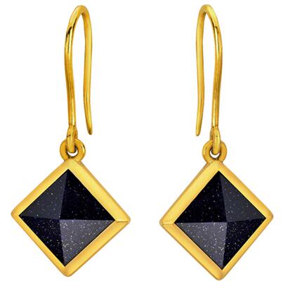 justgold鎮金店摇滚窝钉黄金耳环1319821Y