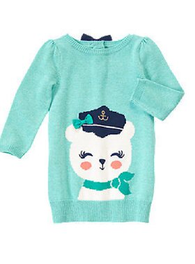 女童猫咪狗狗圣诞针织裙现货老鼠