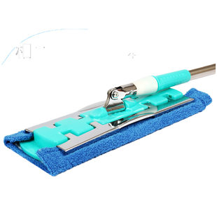 平板拖把免手洗平拖尘推家用木地板万向旋转钢夹毛巾布酒店专业拖