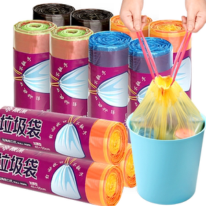 【靓涤】4卷60只加厚手提式垃圾袋