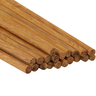 坤甸木鸡翅木筷子家用10双实木无漆无蜡木质家庭套装铁木快子20