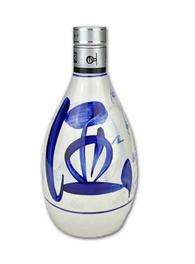 热销包邮中式青花瓷1斤500ml酒瓶